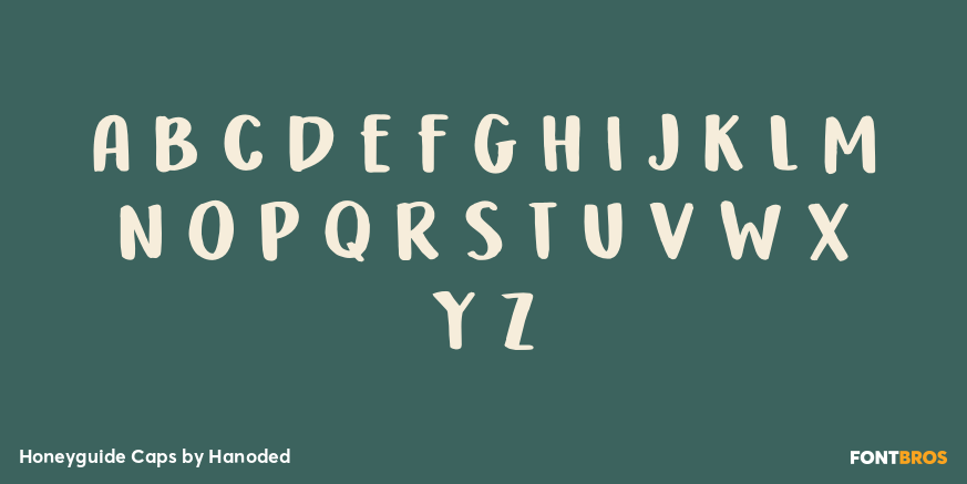 Honeyguide Caps Font Poster #3