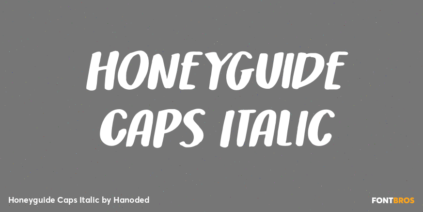 Honeyguide Caps Italic Font Poster #1