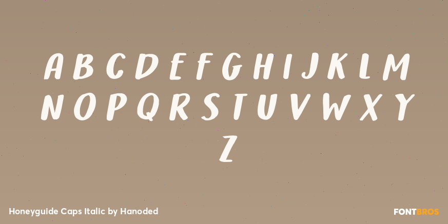 Honeyguide Caps Italic Font Poster #3