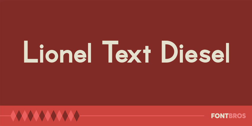 Lionel Text Diesel Font Poster
