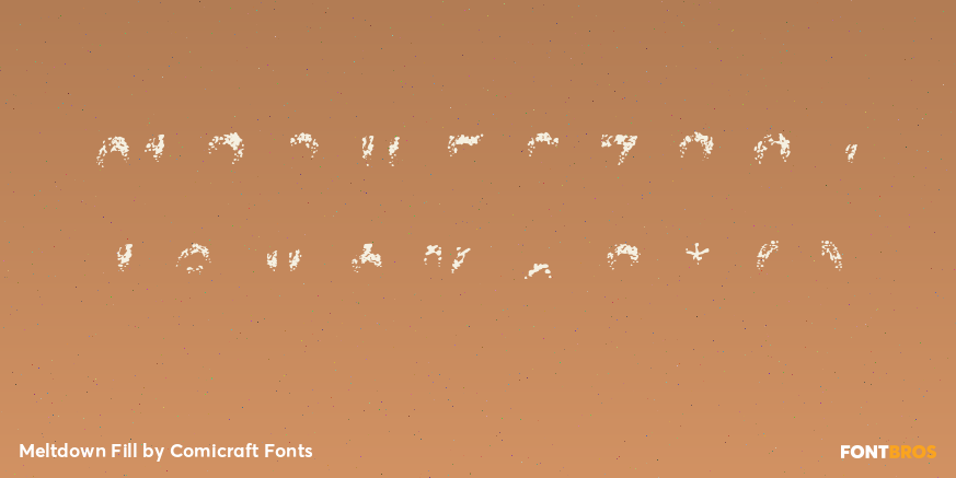 Meltdown Fill Font Poster #4