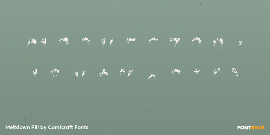 Meltdown Fill Font Poster #4