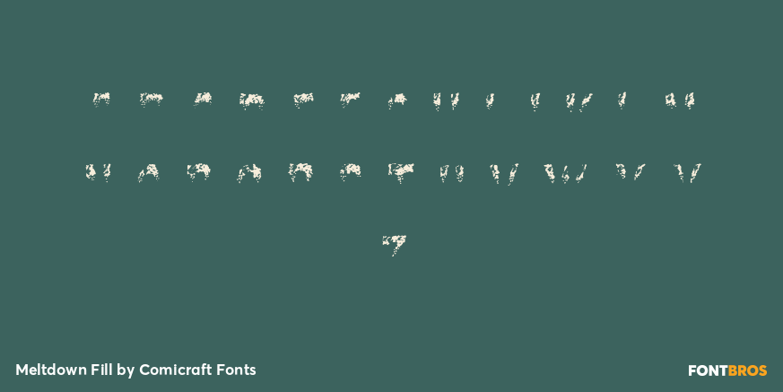 Meltdown Fill Font Poster #2