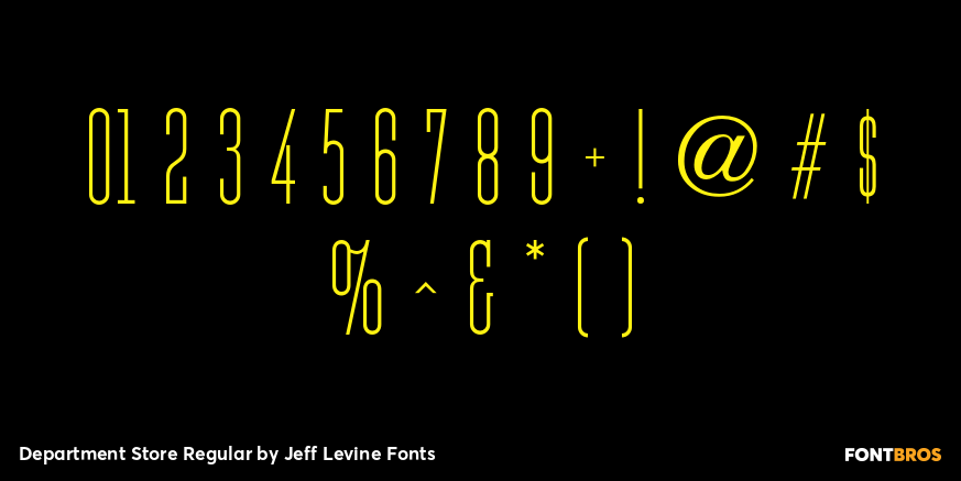 Department Store Regular Font Poster #1