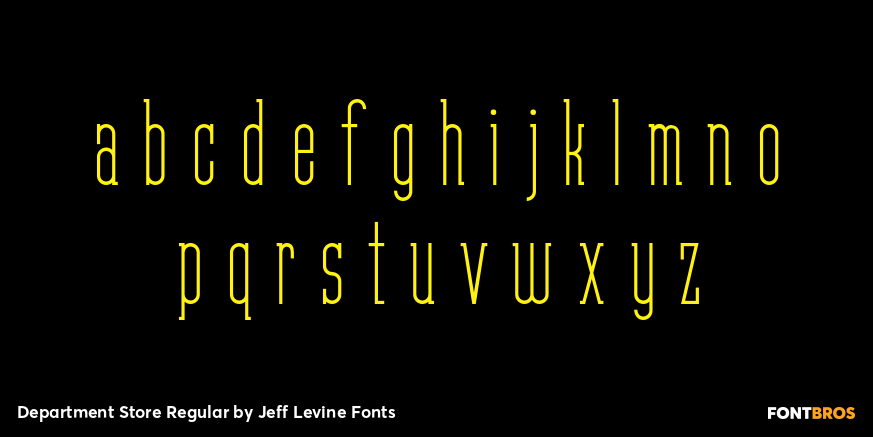 Department Store Regular Font Poster #3