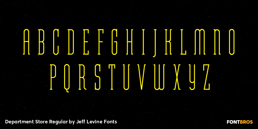 Department Store Regular Font Poster #1