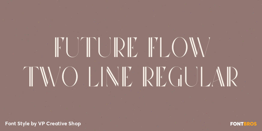 Future Flow Two Line Regular Poster