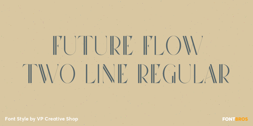 Future Flow Two Line Regular Poster