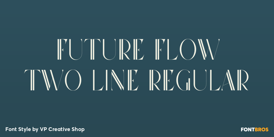 Future Flow Two Line Regular Poster