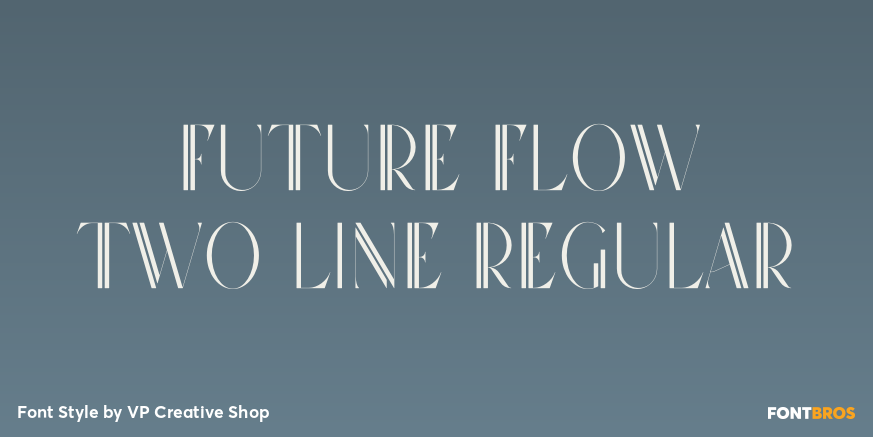 Future Flow Two Line Regular Poster