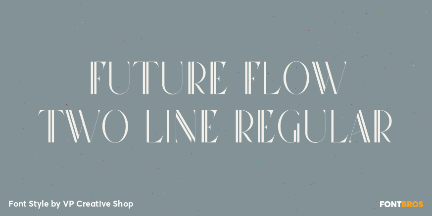 Future Flow Two Line Regular Poster