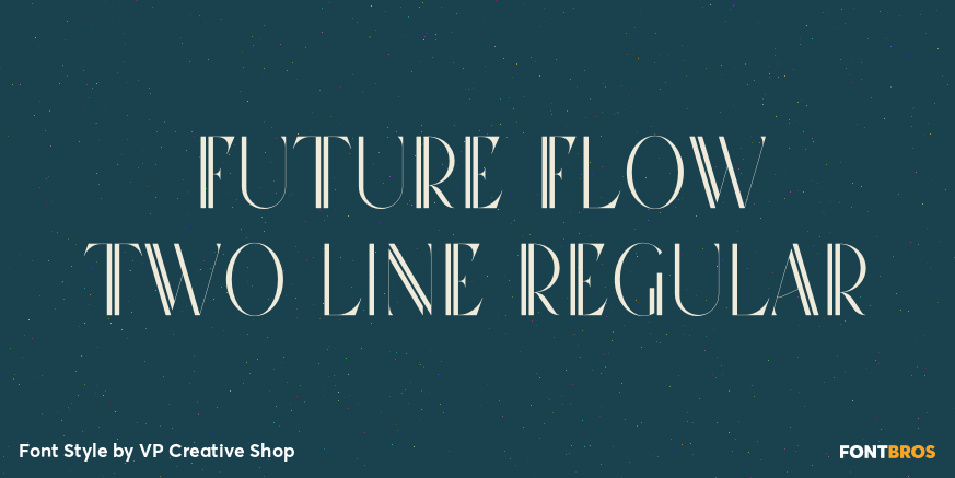 Future Flow Two Line Regular Poster