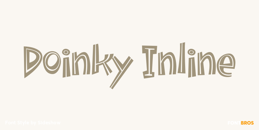 Doinky Inline Font Poster #1