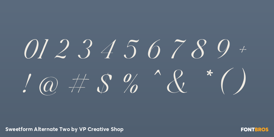 Sweetform Alternate Two Font Poster #4