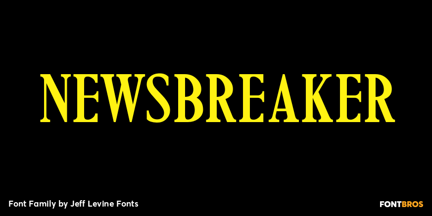 Newsbreaker Font Poster