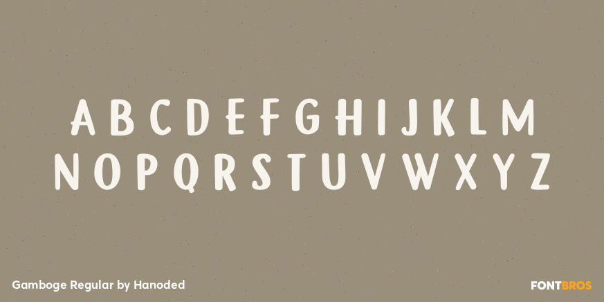 Gamboge Regular Font Poster #2