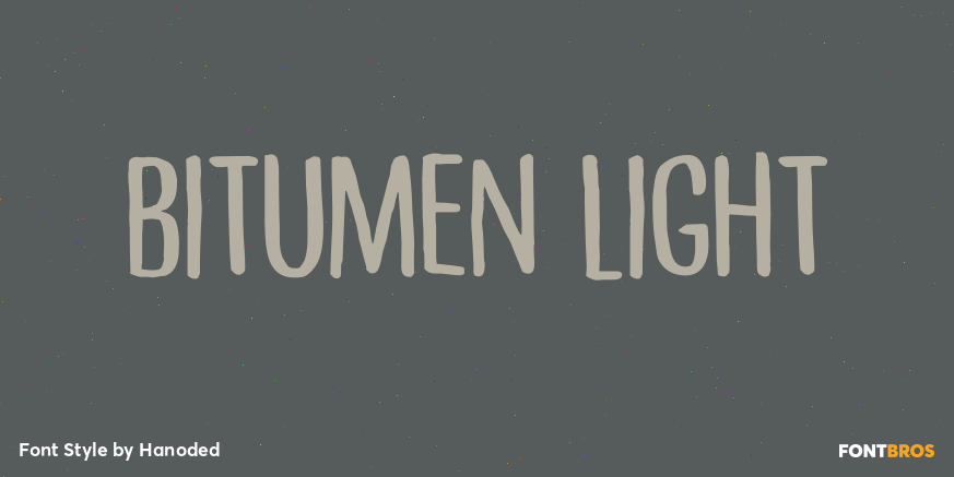 Bitumen Light Font Poster #1