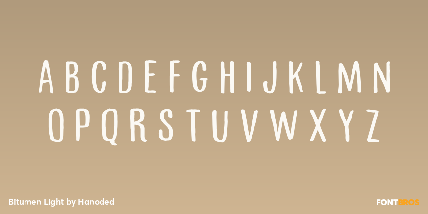Bitumen Light Font Poster #2