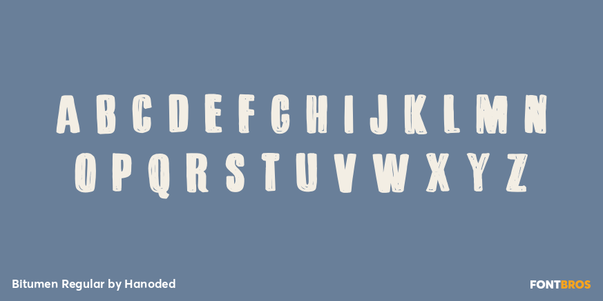 Bitumen Regular Font Poster #3