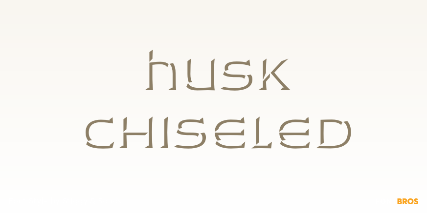Husk Chiseled Poster