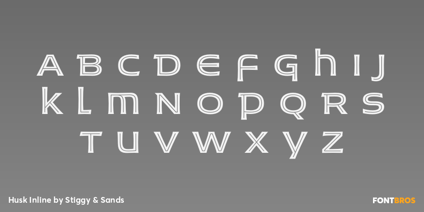 Husk Inline Font Poster #2