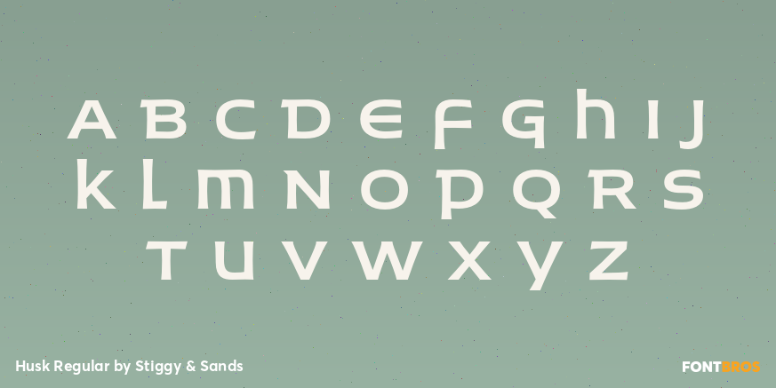 Husk Regular Font Poster #2