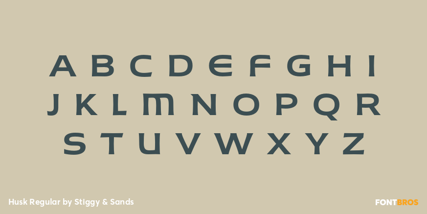 Husk Regular Font Poster #3
