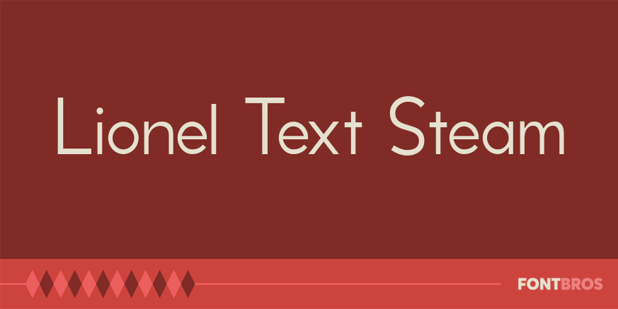 Lionel Text Steam Font Poster