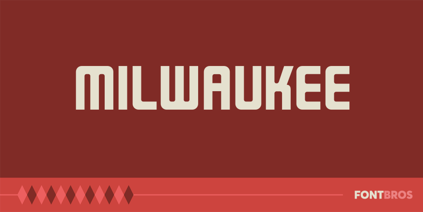Milwaukee Font Poster
