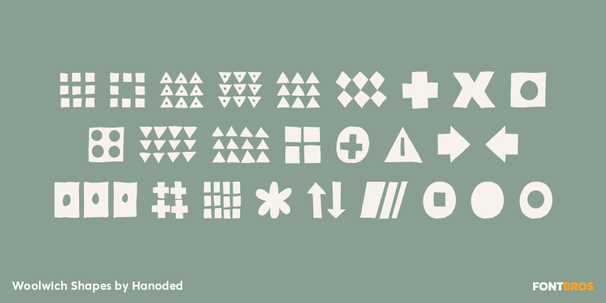 Woolwich Shapes Font Poster #2