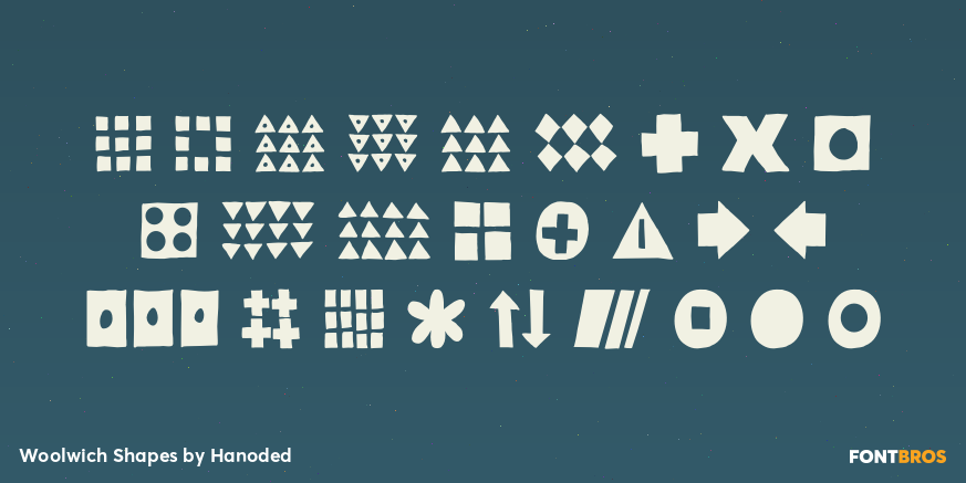Woolwich Shapes Font Poster #1