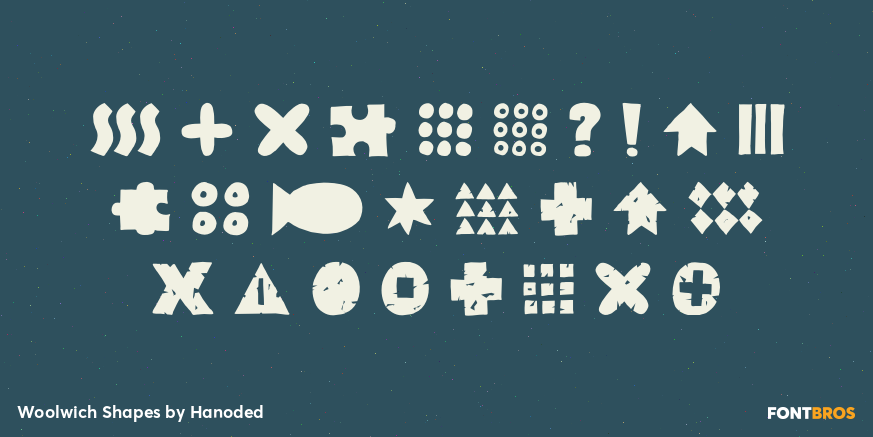 Woolwich Shapes Font Poster #1
