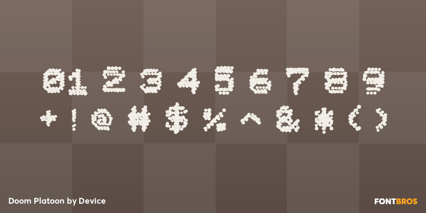 Doom Platoon Font Poster #1