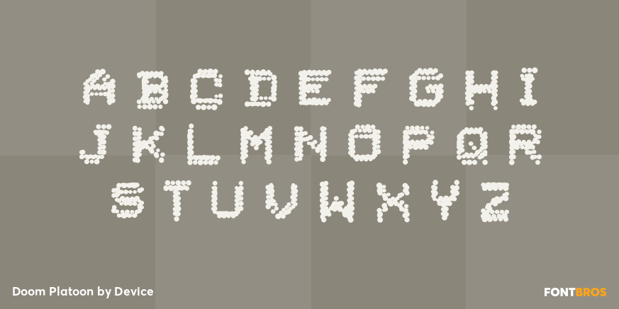 Doom Platoon Font Poster #1