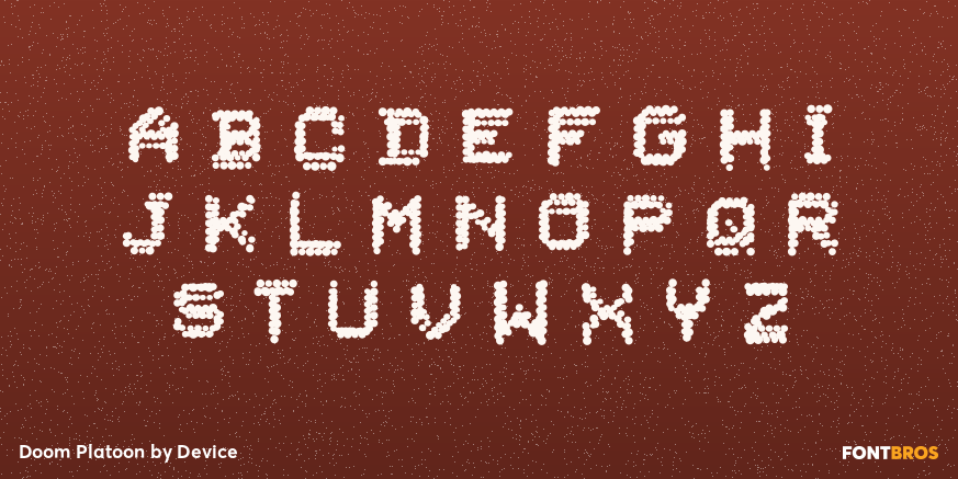 Doom Platoon Font Poster #1