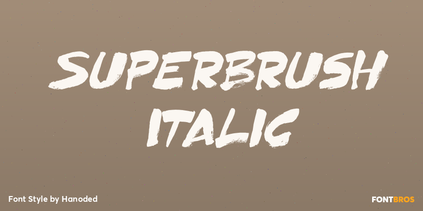 Superbrush Italic Poster