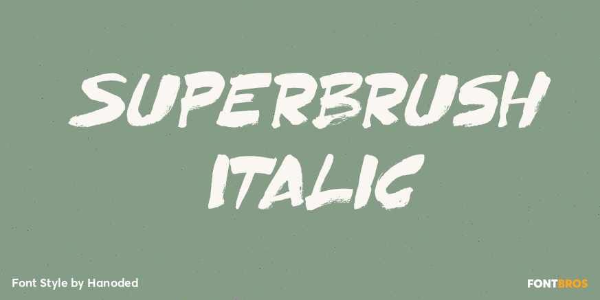 Superbrush Italic Poster