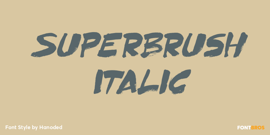 Superbrush Italic Poster