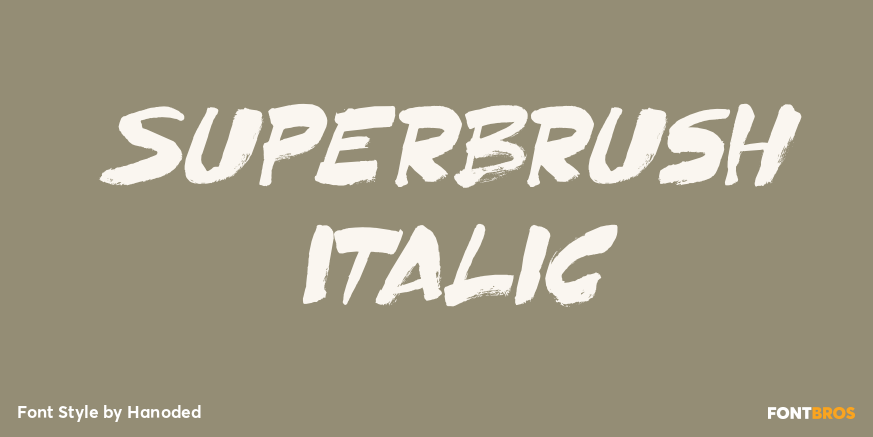 Superbrush Italic Poster