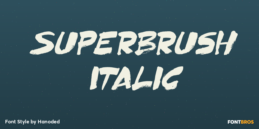 Superbrush Italic Poster