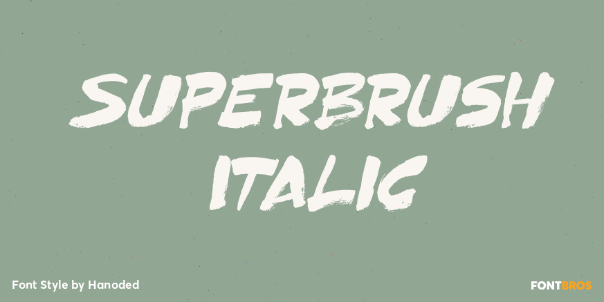 Superbrush Italic Poster