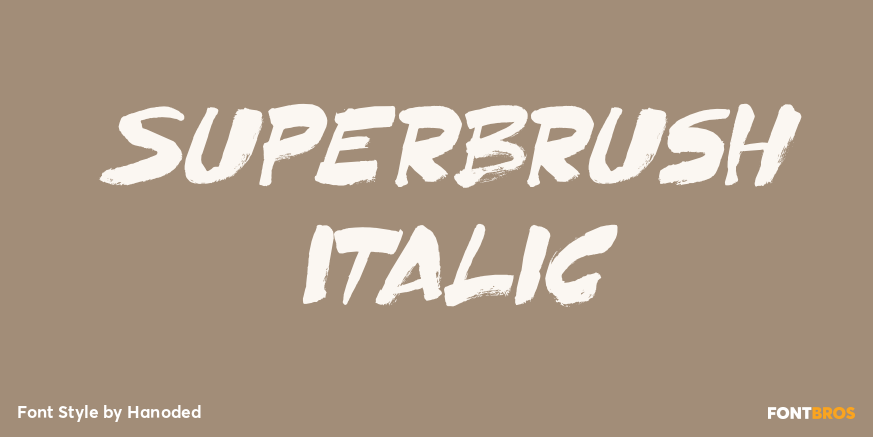 Superbrush Italic Poster
