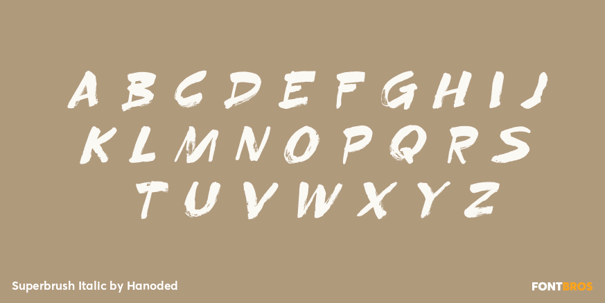 Superbrush Italic Font Poster #2
