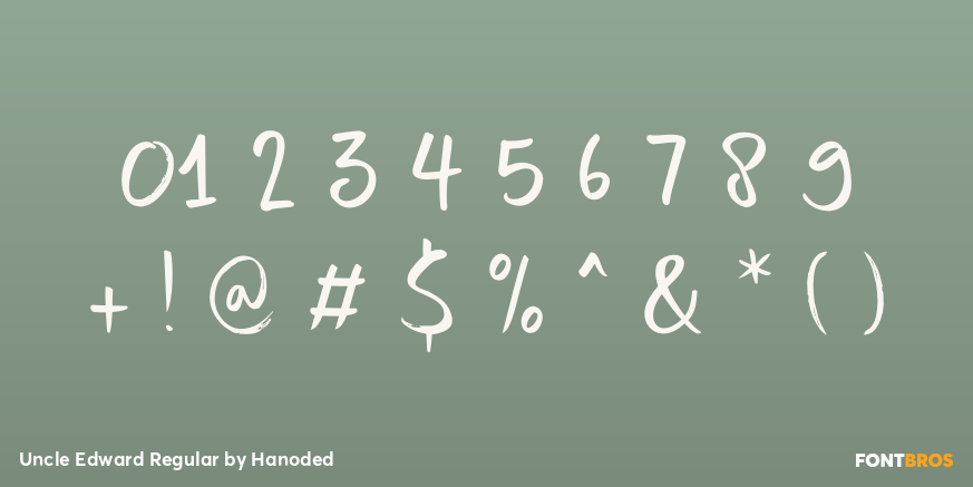 Uncle Edward Regular Font Poster #4