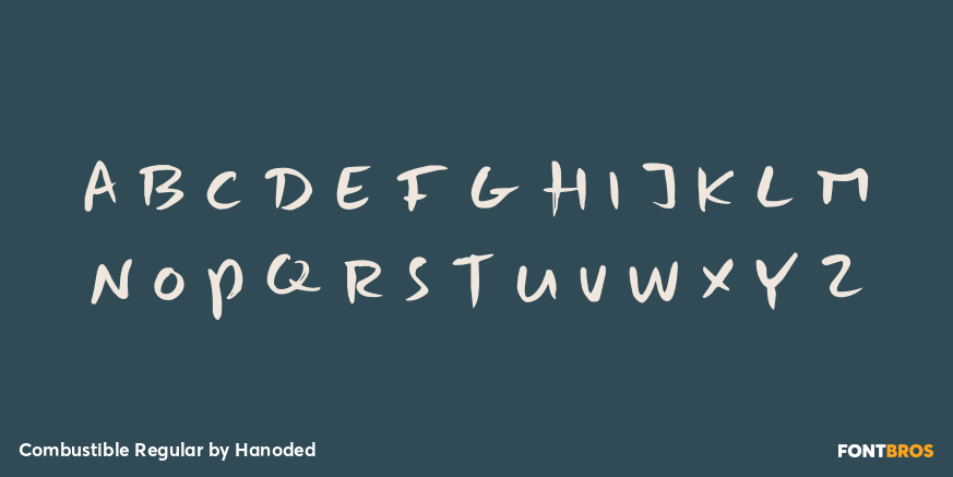 Combustible Regular Font Poster #2