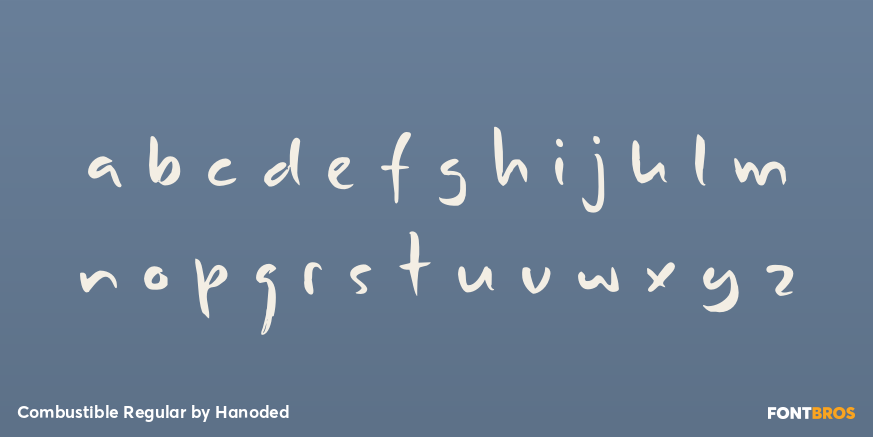 Combustible Regular Font Poster #3