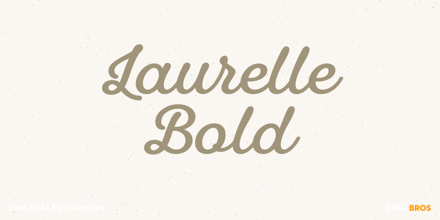 Laurelle Bold Font Poster
