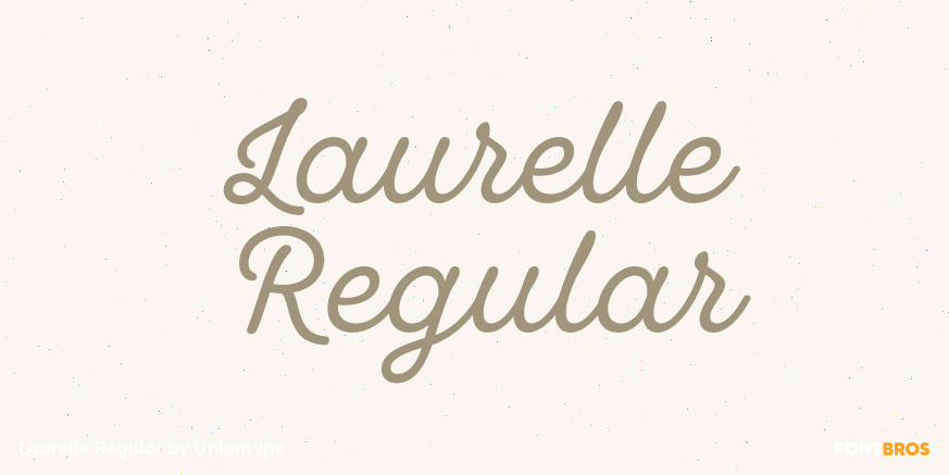 Laurelle Regular Font Poster