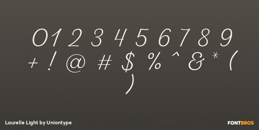 Laurelle Light Font Poster #1