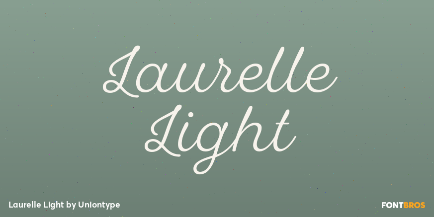 Laurelle Light Font Poster
